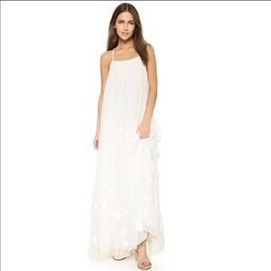 Mara Hoffman Maxi Dress Star Embroidered Chiffon